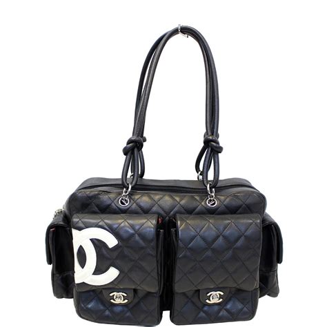 chanel cambon reporter black|Chanel Cambon Reporter Bag .